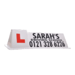 White "DSS Gripper" Roof Sign - One Colour