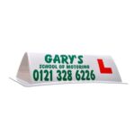 White "DSS Trimsign" Roof Sign - Full Artwork